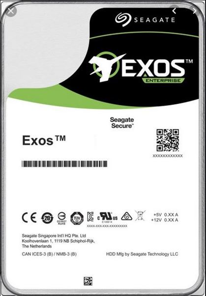 SEAGATE EXOS X16 HDD 14TB SATA 6GB/S 7.2K 3.5'' NAS
