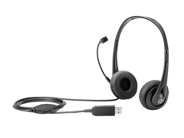 HP HEADSET ON-EAR USB BLACK JACK