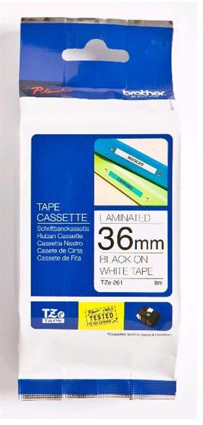 TZE-261 TAPE 36 MM - LAMINATED Schriftband, 36 mm x 8 m