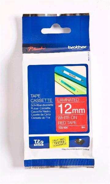 TZE-435 LAMINATED TAPE 12MM Schriftband, 12 mm x 8 m